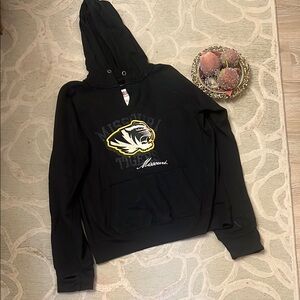 🌷PRESSBOX🌷MISSOURI TIGERS black gold sweatshirt hoodie
